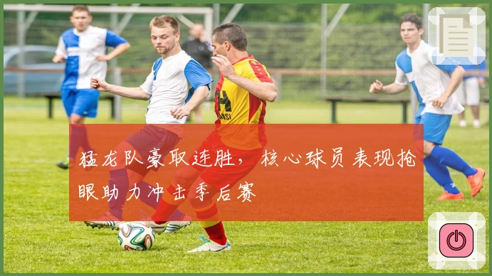 猛龙队豪取连胜，核心球员表现抢眼助力冲击季后赛